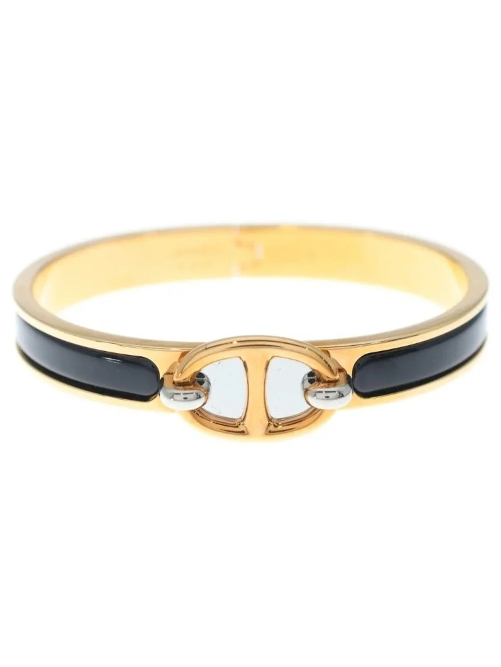 Hermes Mini Click Chaine D'ancre Bracelet Gold